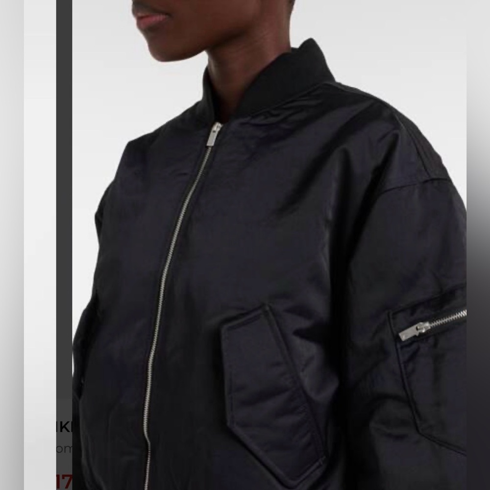 Nike Jordan Flight Renegade Bomber Jacket Women’s Large Black - Picture 4 of 12